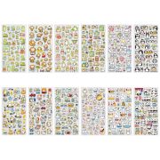 Наклейки гелевые «Зверяшки-обаяшки», 17,5х9 см, ассорти 12 видов, FUNSTER (ФАНСТЕР), 666085