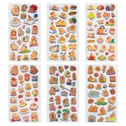 Наклейки зефирные «Капибары», 18х9,5 см, ассорти 6 видов, FUNSTER (ФАНСТЕР), 666093