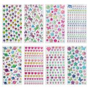 Наклейки гелевые «Яркое ассорти», 17,5х9 см, ассорти 8 видов, FUNSTER (ФАНСТЕР), 666101