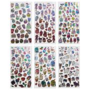 Наклейки гелевые «Любимые блестки», 17,5х9 см, ассорти 6 видов, FUNSTER (ФАНСТЕР), 666104