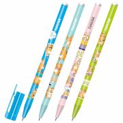 Ручка стираемая гелевая с принтом FUNSTER «КОТ-ЭНТУЗИАСТ», СИНЯЯ, корпус ассорти, игольчатый наконечник 0,5 мм, линия 0,35 мм, 144414