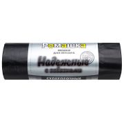 Мешки для мусора с завязками 60л, в рулоне 10шт, ПСД 23мкм, 59x64 см, РОМАШКА НАДЕЖНЫЕ, ВЗ0601011