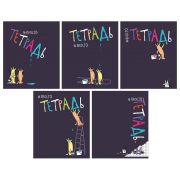 Тетрадь А5 48л. ПЗБМ скоба, клетка, матовая ламинация, брайль, Просто тетрадь (микс в, 22617