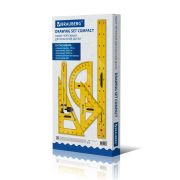 Набор чертежный для классной доски Compact (2 треугольника, транспортир, циркуль, складная линейка 100см), BRAUBERG, 210871, 210872