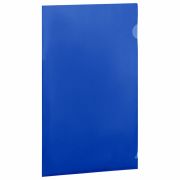 Папка-уголок прозрачная А4 BRAUBERG UNIVERSAL, синяя, 0,10 мм, 273045