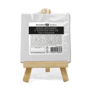 Настольный мини-мольберт с холстом 8*8 см BRAUBERG ART DEBUT, сосна, хлопок, 192679