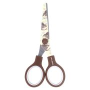 Ножницы 130 мм коричневые, с цветной печатью «Милые котики», BRAUBERG CUTE CATS, 2389957, 238957