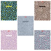 Тетрадь А5 48л. HATBER скоба, клетка, обложка картон, тиснение, LEO-принт (микс в спа, 48Т5тВ1