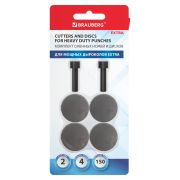 Сменные запчасти ремкомплект дырокола BRAUBERG Heavy Duty Extra (270555), 2 ножа и 4 диска, 271977