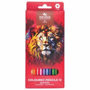Карандаши цветные RED LION, 12цв, картон.упак. с подвесом