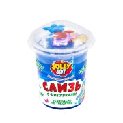Слайм Слизь с фигурками, единороги, 200 гр, АССОРТИ 3 вида, JOLLY JOT (ДЖОЛЛИ ДЖОТ),, 666666