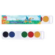 Краски акварельные FORUM «Зверята» 6 цветов, медовые, круглые кюветы, картонная коробка, FA-EV-006-Z