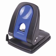 Дырокол металлический BRAUBERG «Office-Expert», до 35 листов, черно-синий, 228605