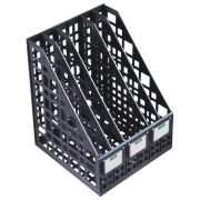 Лоток сборный вертикальный 5 отделений чёрный.