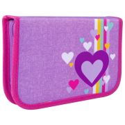Пенал TIGER FAMILY 1 отделение, 2 откидные планки, ткань, «Sweet Heart», 20х14х4 см, 228952, TGPR-004C1E