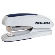 Степлер №24/6, 26/6 BRAUBERG «Extra», до 30 листов, серо-синий, 229087