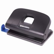 Дырокол BRAUBERG «Extra», до 10 листов, черный, 229090