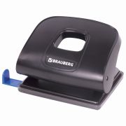 Дырокол BRAUBERG «Extra», до 20 листов, черный, 229091