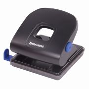 Дырокол металлический BRAUBERG «Extra», до 30 листов, черный, 229092