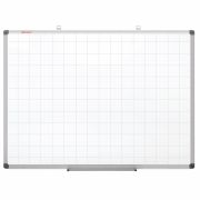 Доска магнитно-маркерная В КЛЕТКУ, 60х90 см, алюминиевая рамка, BRAUBERG «Extra», 237563