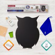 Доска на холодильник магнитно-меловая 30х40 см «Baby Owl» с набором аксессуаров, BRAUBERG, 237842