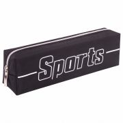 Пенал BRAUBERG, 1 отделение, полиэстер, «Sport», черный, 19х4х6 см, 270267