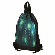 Мешок для обуви ЮНЛАНДИЯ, с ручками, боковой карман на молнии, 46х36 см, «Matrix», 271068