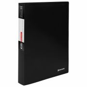 Папка 80 вкладышей BRAUBERG «Office», черная, 0,8 мм, 271331