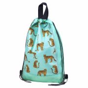 Мешок для обуви ЮНЛАНДИЯ, с ручками, боковой карман на молнии, 46х36 см, «Wild Cats», 271614