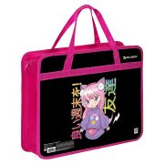 Папка на молнии с ручками BRAUBERG А4, 1 отделение, пластик, 80 мм, «Anime girl», 272162