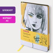 Блокнот А5 (143x210 мм), BRAUBERG VISTA «Fashion Style», под кожу, гибкий, 80 л., 112067