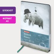 Блокнот А5 (143x210 мм), BRAUBERG VISTA «Spirit», под кожу, гибкий, 80 л., 112084