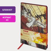 Блокнот А5 (143x210 мм), BRAUBERG VISTA «Jazz», под кожу, гибкий, 80 л., 112089
