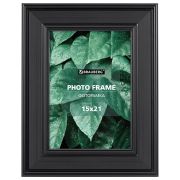 Рамка 15х21 см небьющаяся, багет 47 мм, пластик, BRAUBERG «Albert», черная, 391263
