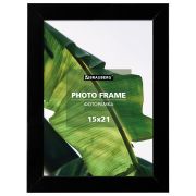 Рамка 15х21 см небьющаяся, багет 20 мм, МДФ, BRAUBERG «William», черная, 391267