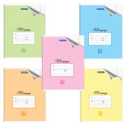 Тетрадь 18 л. BRAUBERG «ЭКО», линия, обложка плотная мелованная бумага, ПАСТЕЛЬНАЯ С УГОЛКОМ, 402806