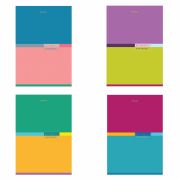 Тетрадь А4, 60 л., BRAUBERG, скоба, клетка, обложка картон, «Color», 404043