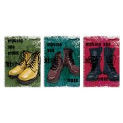 Тетрадь А4 80 л. АЛЬТ гребень, клетка, глянцевая ламинация, «BOOTS» (3 вида), 7-80-1120