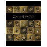 Тетрадь на кольцах А5 170х220 мм, 120 л., ламинация, клетка, HATBER, «Игра престолов», 120ТК5В1_26317