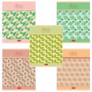 Тетрадь А5, 96 л., HATBER скоба, клетка, обложка картон, тиснение, «Паттерн» (5 видов), 96Т5тВ1