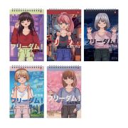 Блокнот А5 40 л., гребень, ламинированный картон, клетка, АЛЬТ, «ANIME.FREEDOM» (5 видов), 3-40-726