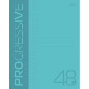 Тетрадь А5 48 л. HATBER скоба, клетка, обложка пластик, PROGRESSIVE Бирюзовая, 48Т5В1