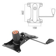 Механизм качания для кресла, «Top-Gun», межцентровое расстояние крепежа 150х250 мм