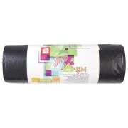 Мешки для мусора 220 л, черные, в рулоне 10 шт., ПВД, 29 мкм, 83х110 см, КОНЦЕПЦИЯ БЫТА «ЭкоДом», 3019