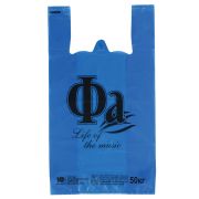 Пакеты «майка», КОМПЛЕКТ 100 шт., 30+16х55 см, ПНД, «ФА», СИНИЕ, 25 мкм, ЮПЛАСТ, ЮМАЙ1008