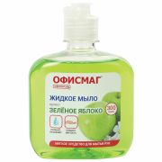 Мыло жидкое 300 г ОФИСМАГ, «Зеленое яблоко», флип топ, 606778