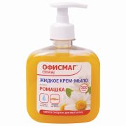 Мыло-крем жидкое 300 г ОФИСМАГ, «Ромашка», дозатор, 606783