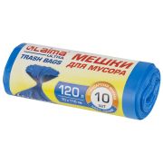 Мешки для мусора LAIMA «ULTRA» 120 л синие, рулон 10 шт. особо прочные, ПНД 23 мкм, 70х110 см, 607695