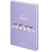 Блокнот А5 134х206 мм, 80 л., твердый, клетка, выборочный лак, STAFF, «Beagles», 114424
