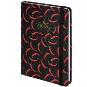 Ежедневник недатированный с резинкой А5 (145х203 мм), BRAUBERG, твердый, 128 л., «Spicy», 114560